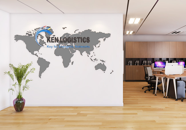 dự án thiết kế văn phòng ken logistics