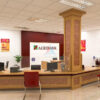 Thiết kế bàn quầy ngân hàng Agri Bank