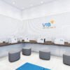 Thiết kế bàn quầy ngân hàng VIB