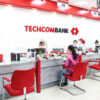 Thiết kế bàn quầy ngân hàng Techcombank