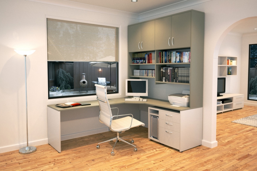 Bàn làm việc nhân viên tích hợp tủ tài liệu