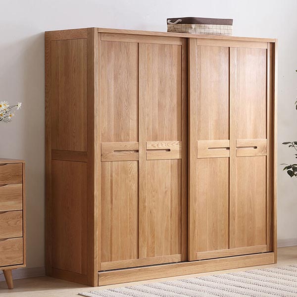 Chất lượng của gỗ sồi đem lại tuổi thọ cao cho tủ quần áo