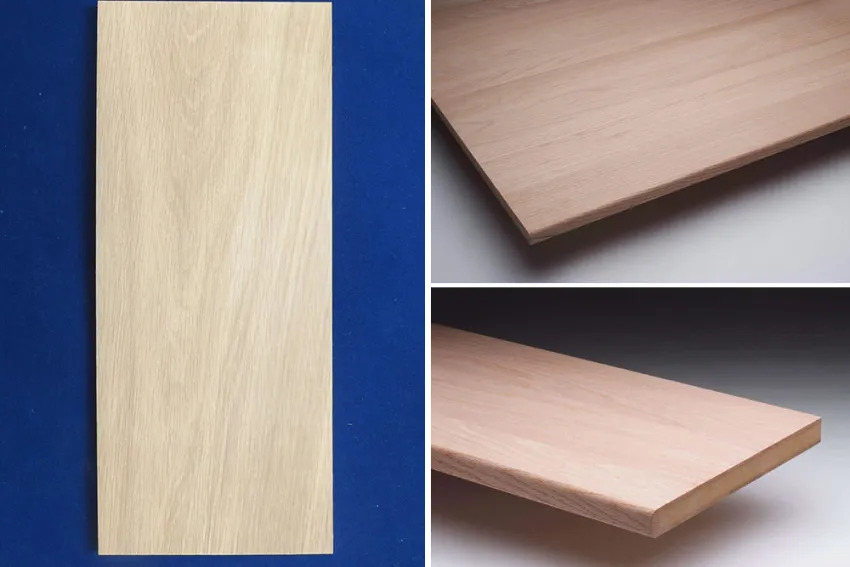 Màu sắc lát cắt thân ngang của gỗ sồi Mỹ