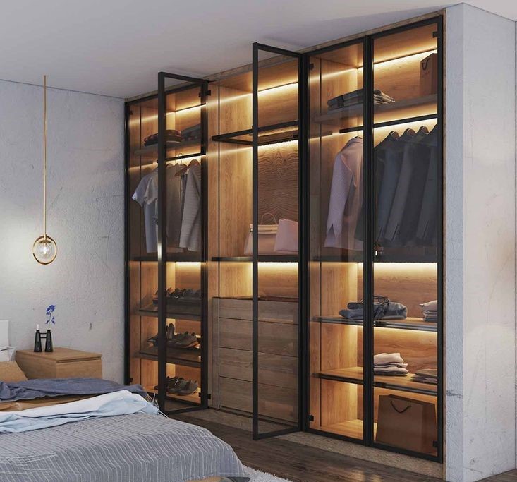 Tủ quần áo gỗ HDF thiết kế hiện đại, tạo không gian sống ấn tượng