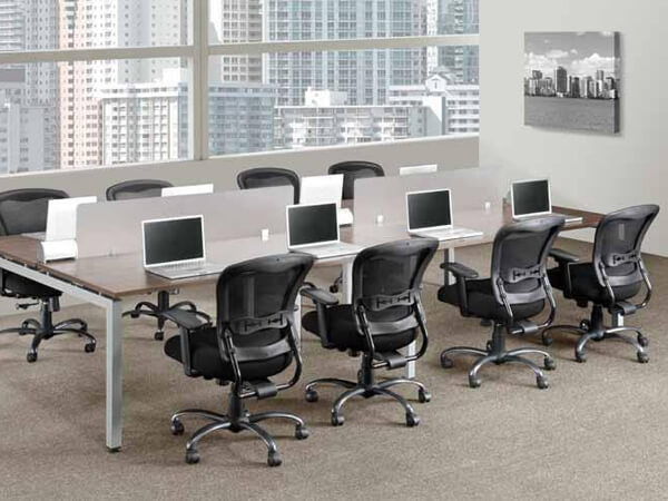 Bố trí module bàn ngồi theo hình chữ I