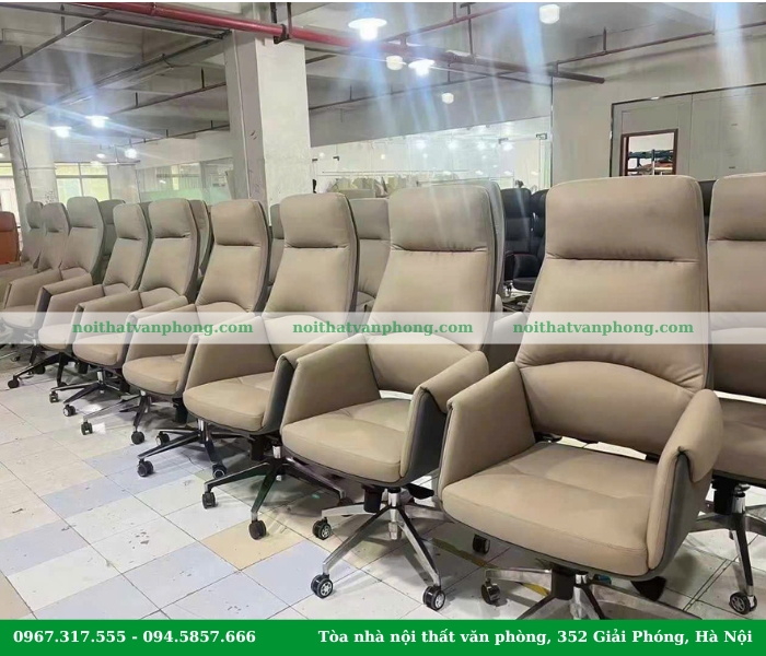 Hình ảnh thực tế ghế xoay da văn phòng P26A