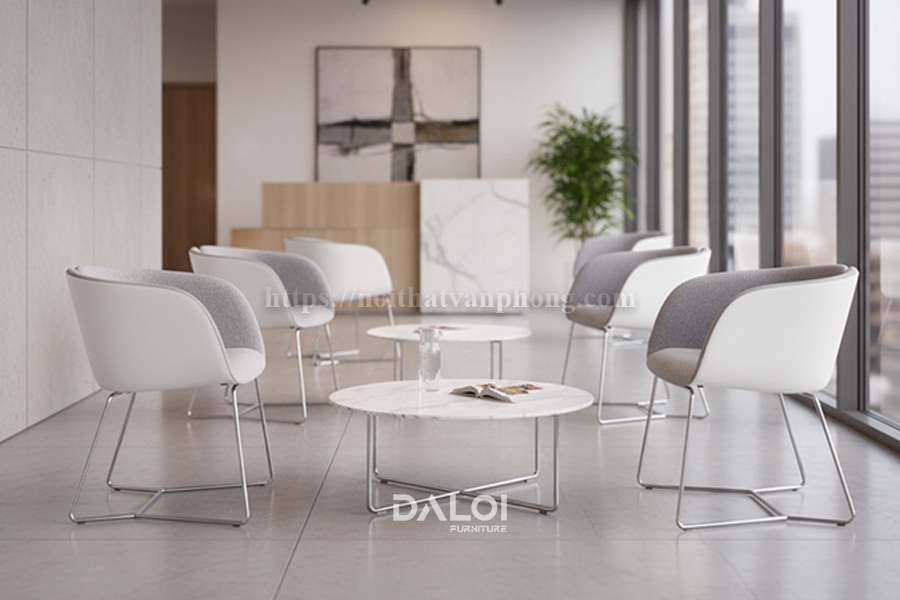 Không gian sảnh chờ chuyên nghiệp với ghế thư giãn WL-X04