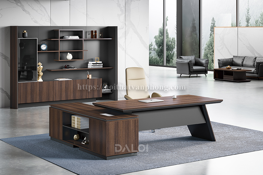 Không gian làm việc với bàn giám đốc sang trọng KT-04T2420