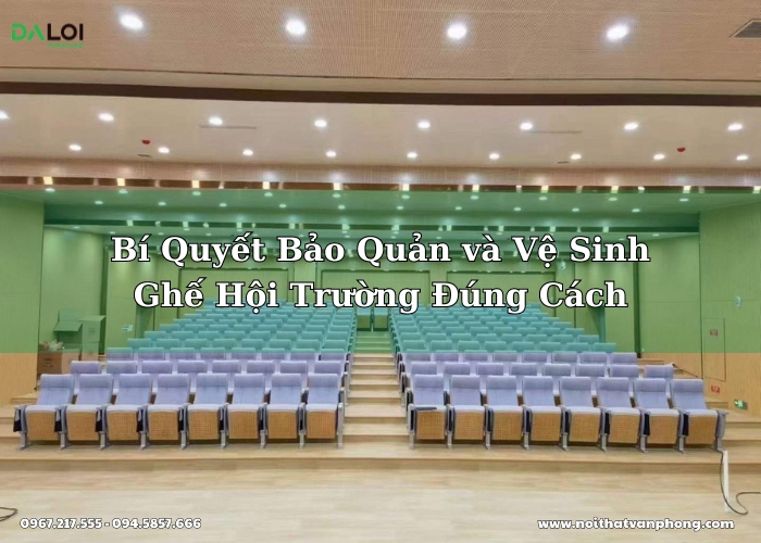 Bí quyết bảo quản ghế hội trường đúng cách