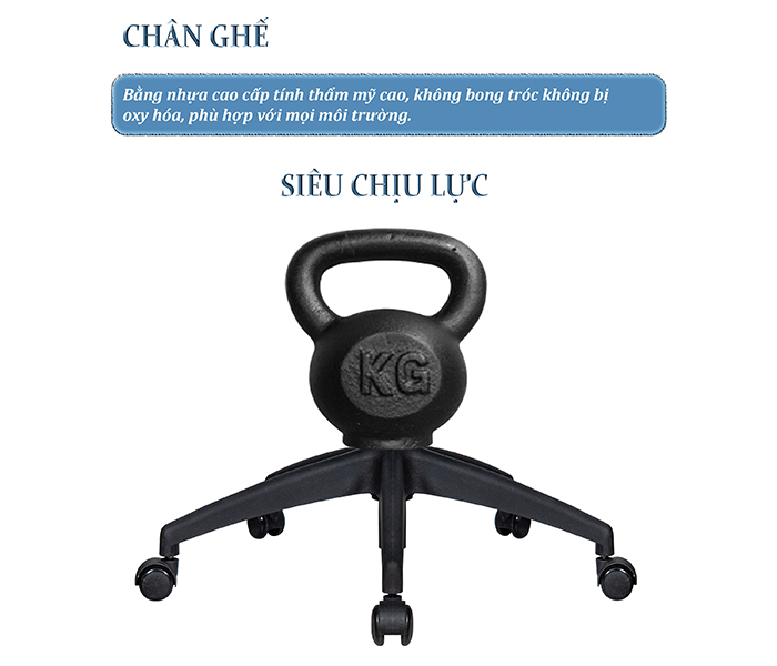 Chi tiết chân ghế văn phòng FMX828