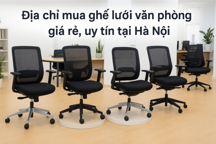 Địa chỉ mua ghế lưới văn phòng giá rẻ, uy tín tại Hà Nội