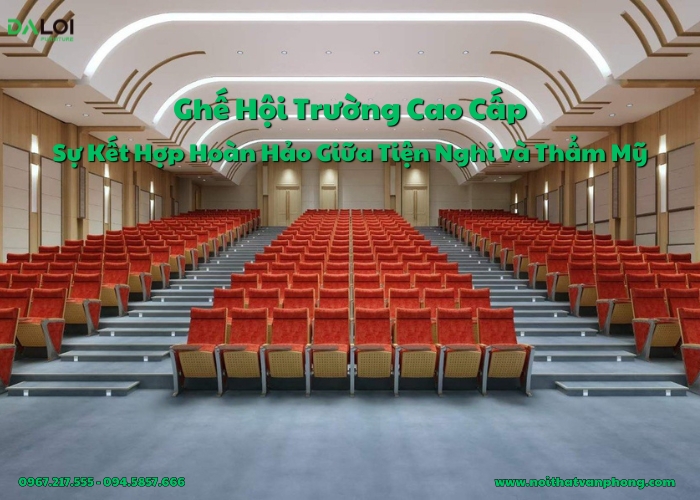 Ghế hội trường cao cấp - sự kết hợp hoàn hảo giữa tiện nghi và thẩm mỹ