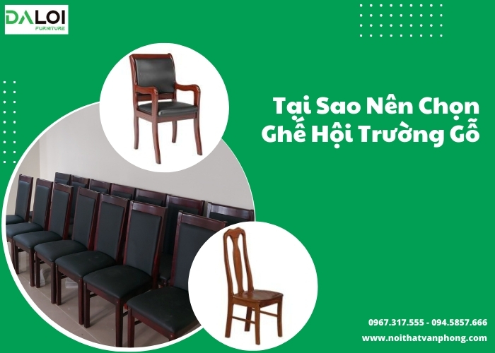 Tại sao nên chọn ghế hội trường gỗ