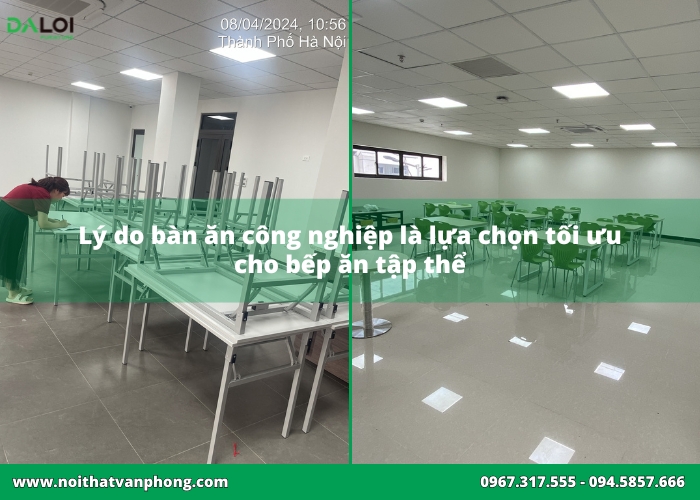 Lý do bàn ăn công nghiệp là lựa chọn tối ưu cho bến ăn tập thể
