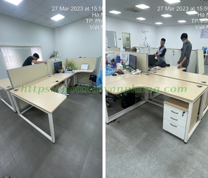 Kích thước bàn làm việc chữ L phổ biến nhất hiện nay