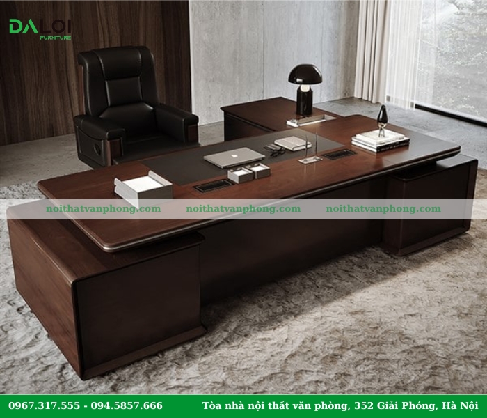 Bàn giám đốc gỗ công nghiệp phủ Laminate