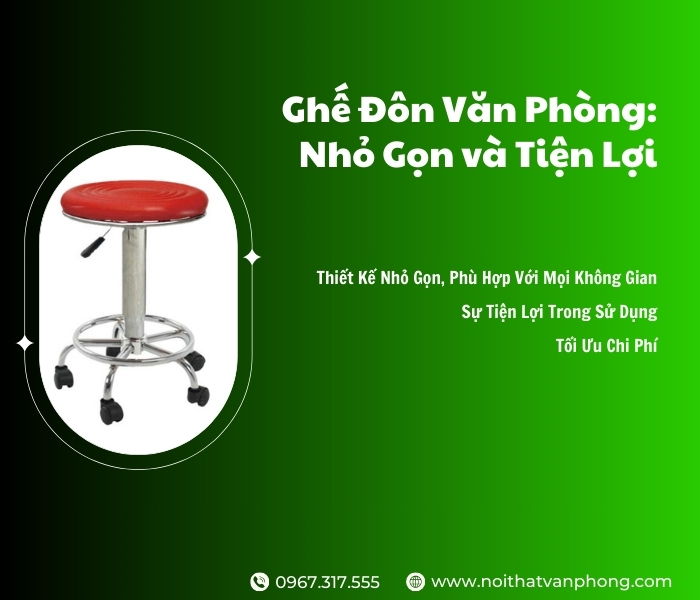 Hà Nội - Ghế đôn văn phòng - nhỏ gọn và tiện lợi Ghe-don-van-phong-nho-gon-va-tien-loi