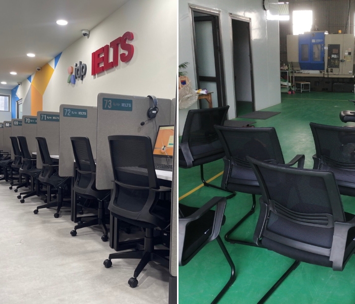 Nên chọn ghế lưới văn phòng chân xoay hay ghế lưới chân quỳ