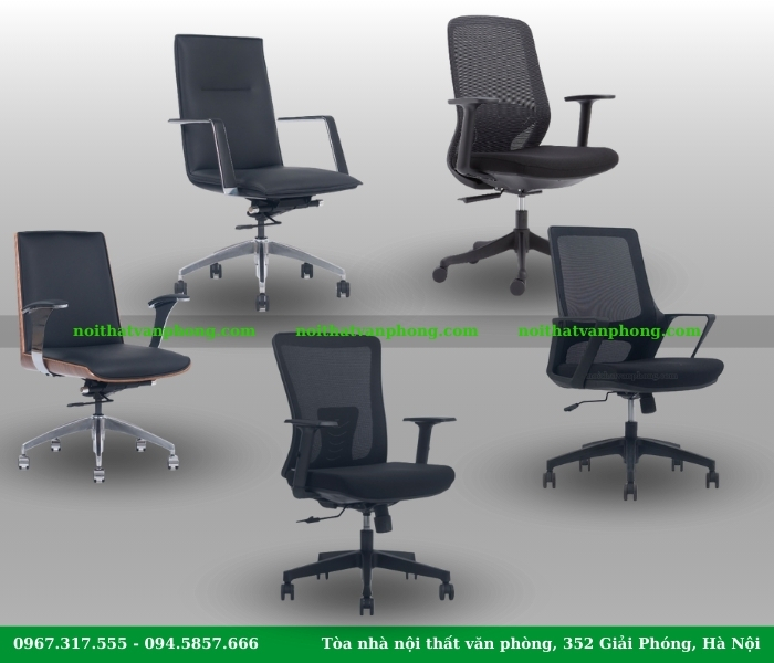 Top 5 mẫu ghế xoay văn phòng đẹp dành cho văn phòng nhỏ