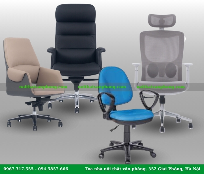 Phân loại các dòng ghế xoay văn phòng phổ biến năm 2025