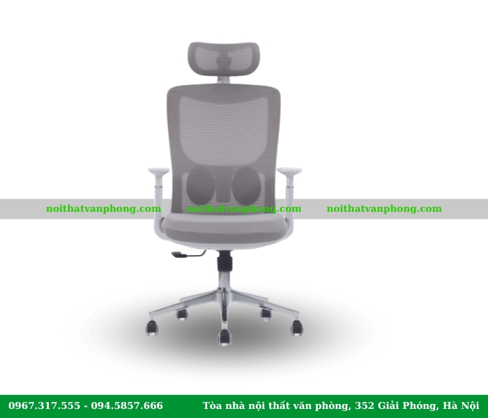 Ghế xoay văn phòng màu xám