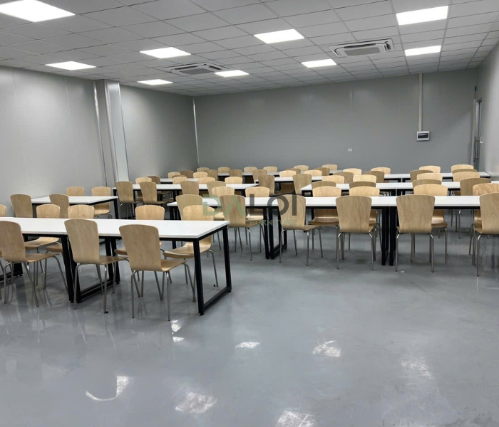 Hình ảnh thực tế bàn ghế ăn công nghiệp BA07