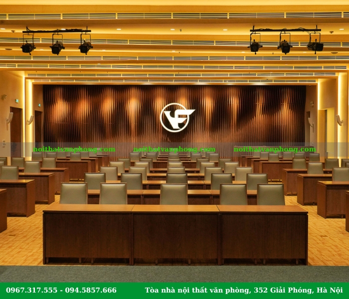 Thi công nội thất hội trường và nội thất phòng ăn tại tầng 15 tòa nhà Vinafor