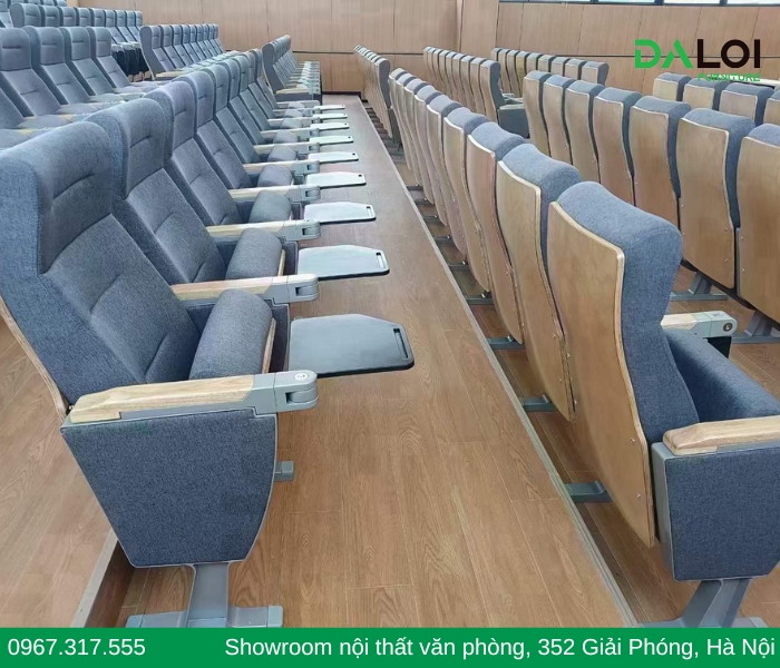 Ưu điểm nổi bật của ghế hội trường có bàn viết