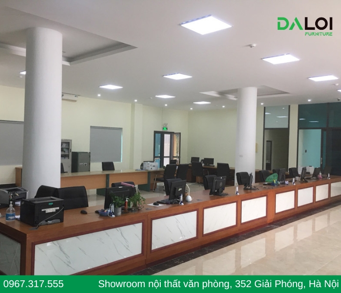 Bàn quầy giao dịch tối ưu cho UBND sau sáp nhập hành chính