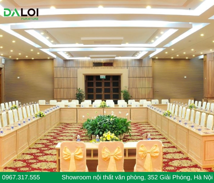 Sơ đồ bố trí ghế hội trường hình chữ U