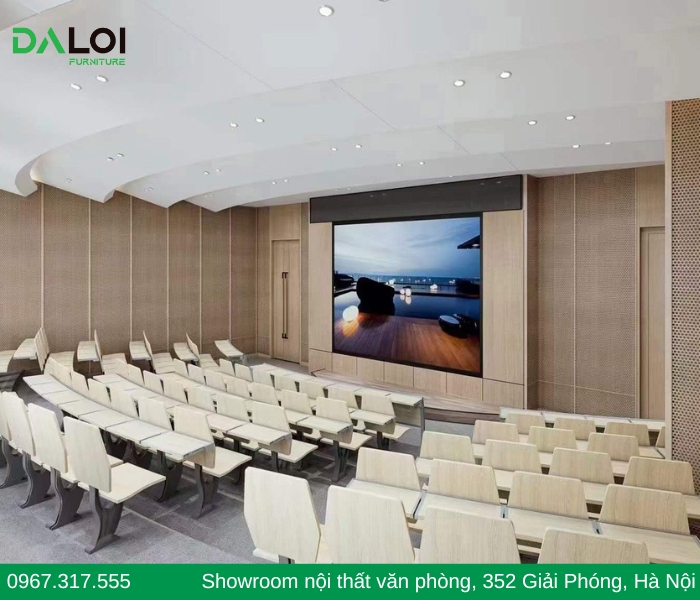 Sơ đồ bố trí ghế hội trường kiểu lớp học (Classroom Style)