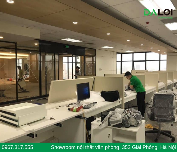 Quy trình thi công bàn quầy giao dịch trọn gói tại Nội thất Đa Lợi