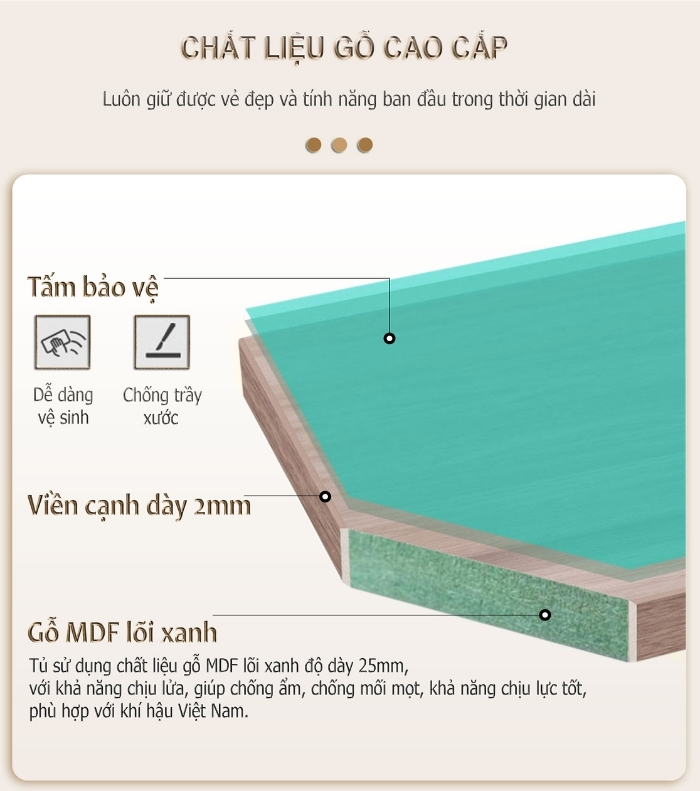 Chất liệu tủ tài liệu thấp FMT878D