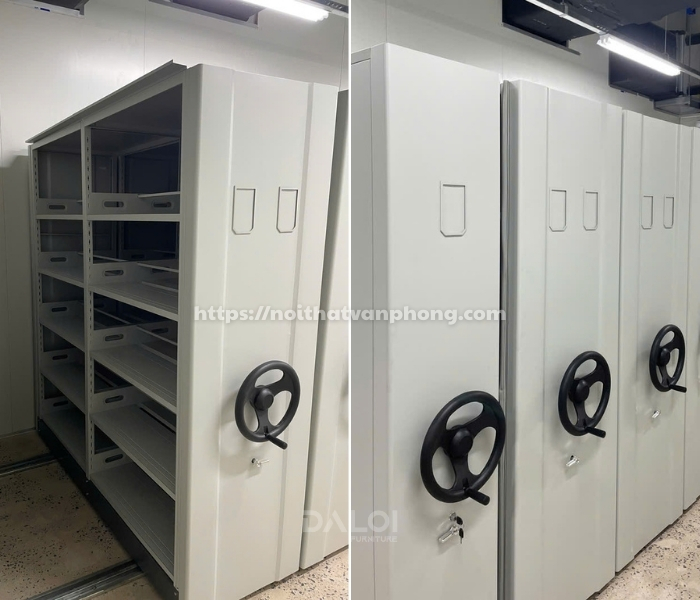 Cung cấp tủ hồ sơ tay quay tại công trình Lotes Việt Nam