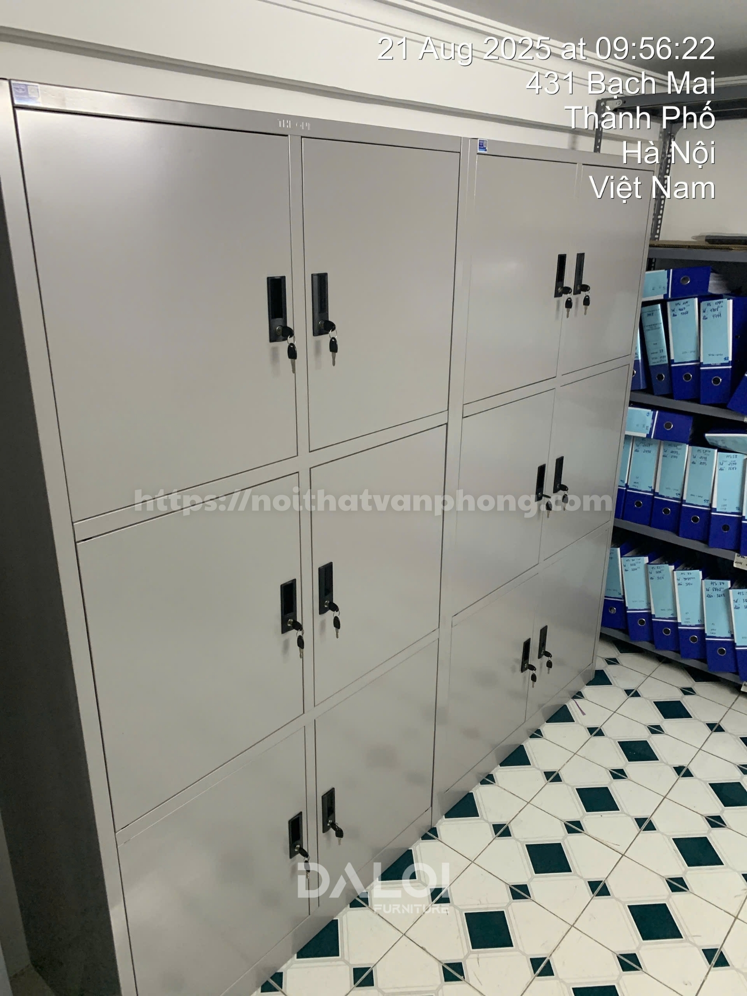 Hình ảnh thực tế tủ sắt văn phòng TU09K6
