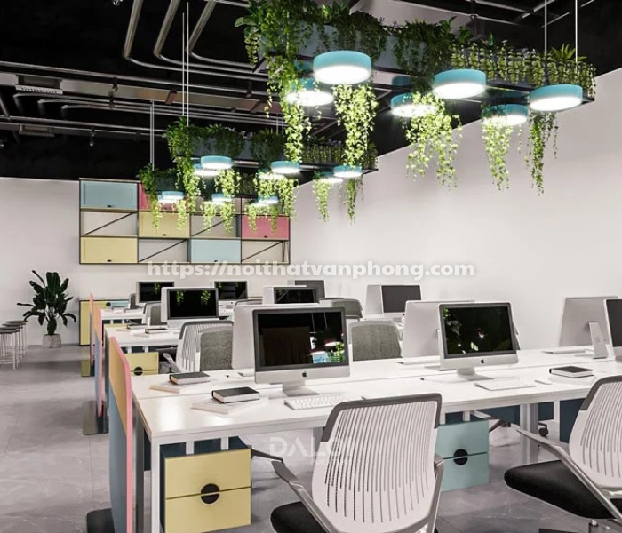 Giải pháp bố trí không gian nội thất văn phòng 100m2 hiệu quả