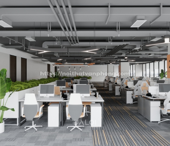 Phong cách thiết kế nội thất văn phòng xanh (Green Office / Biophilic Design)