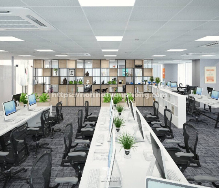 Thiết kế nội thất văn phòng 300m2 giải pháp cho doanh nghiệp vừa và lớn