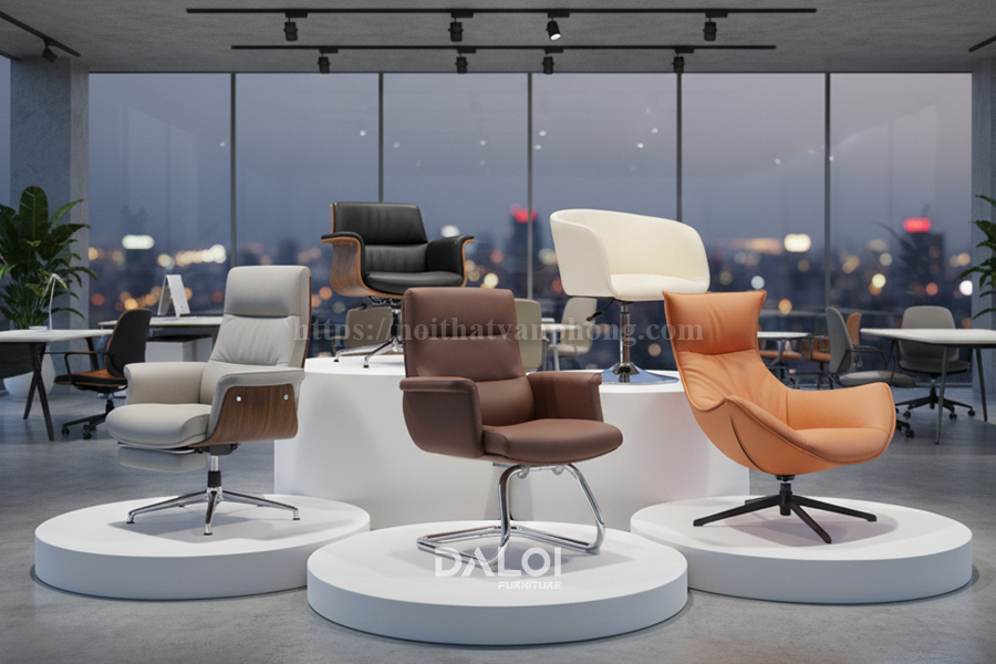 Các dòng ghế da văn phòng phổ biến hiện nay