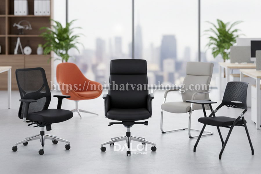 Các loại ghế văn phòng phổ biến hiện nay