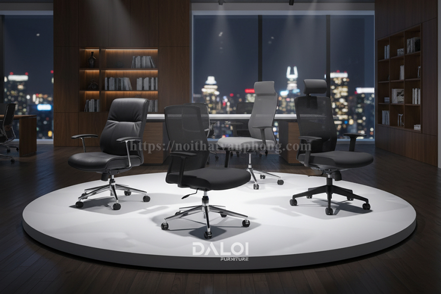 Các loại ghế xoay văn phòng phổ biến hiện nay