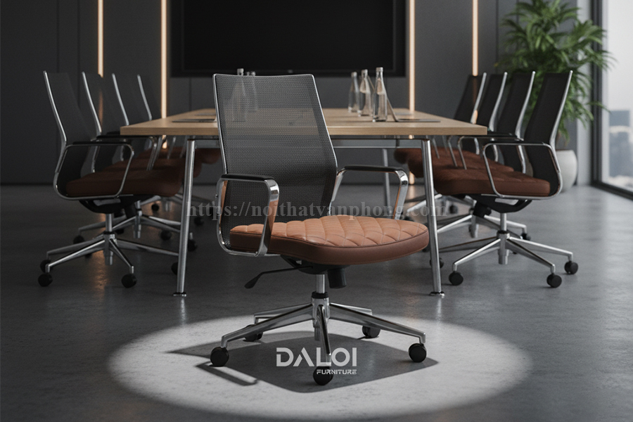 Cấu tạo và đặc điểm của ghế phòng họp hiện đại