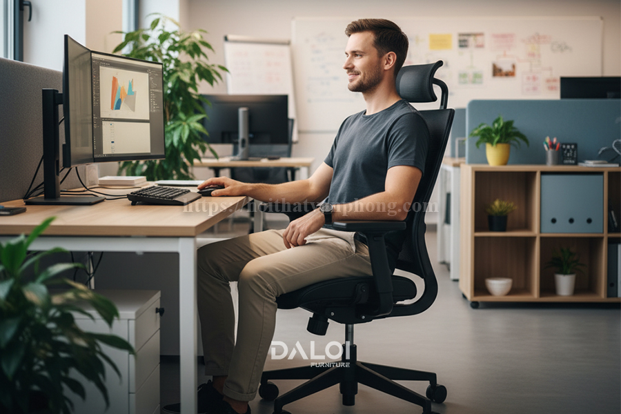 Ghế lưới công thái học – Giải pháp cho dân IT và designer ngồi lâu