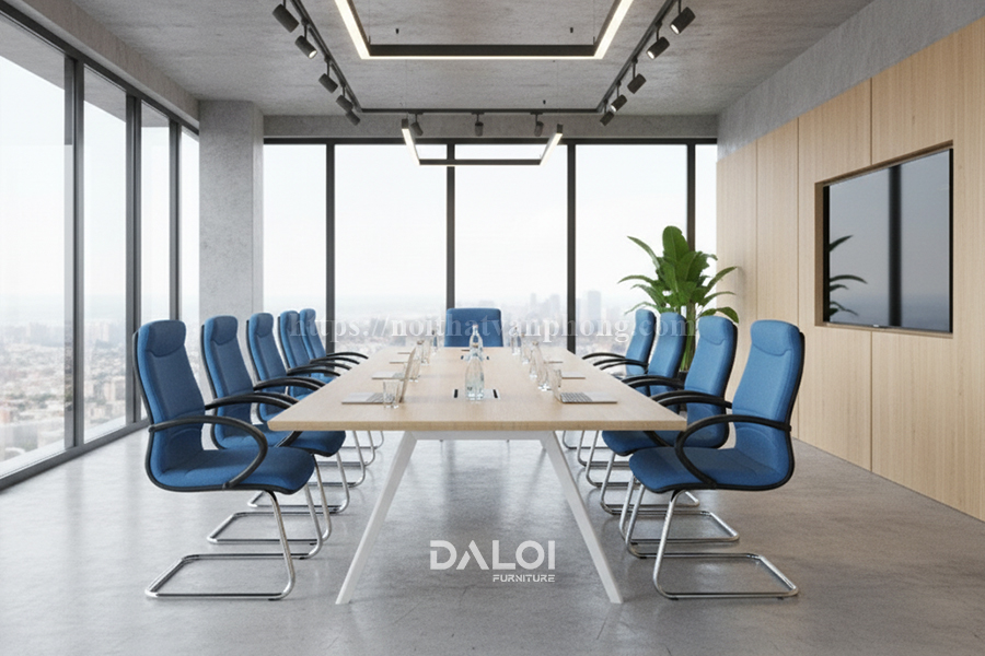 Ghế nỉ phòng họp – Êm ái, giá phải chăng, dễ phối với bàn gỗ