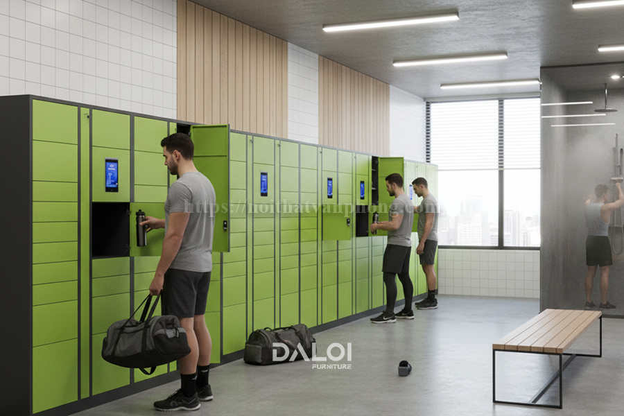 Vì sao nên chọn tủ locker thông minh tại Nội thất Đa Lợi?