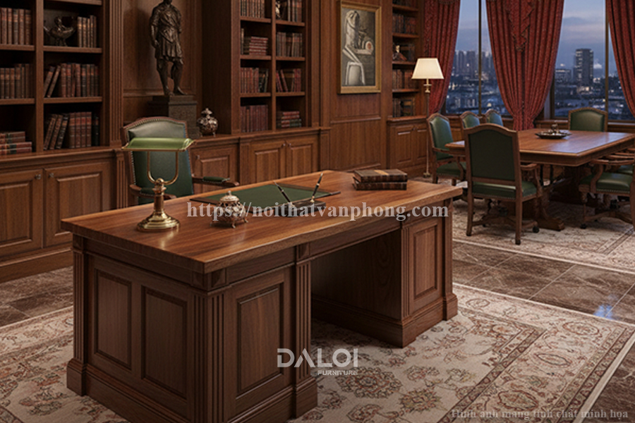 Bàn gỗ tự nhiên truyền thống, sang trọng