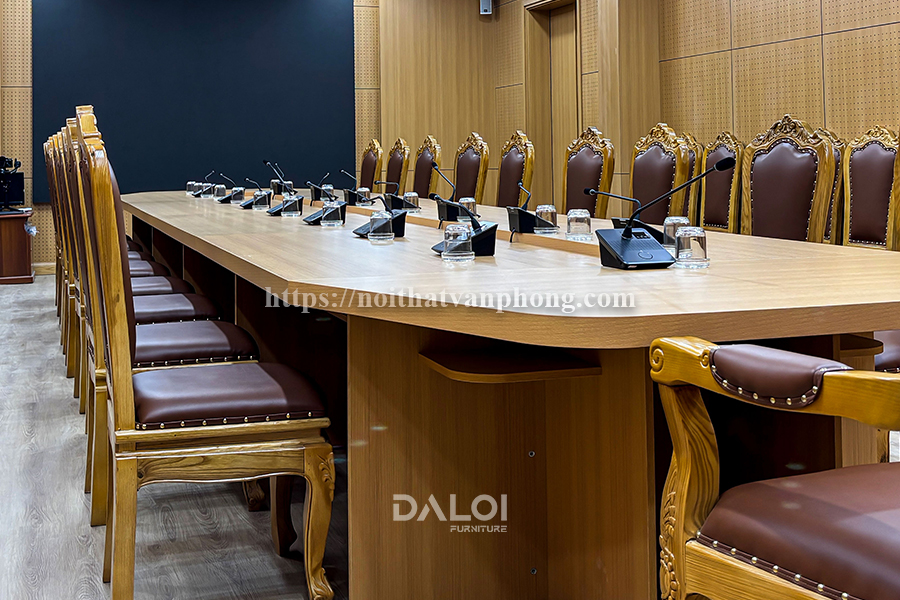 Cung cấp bàn phòng họp Đảng ủy phường Phú Thượng