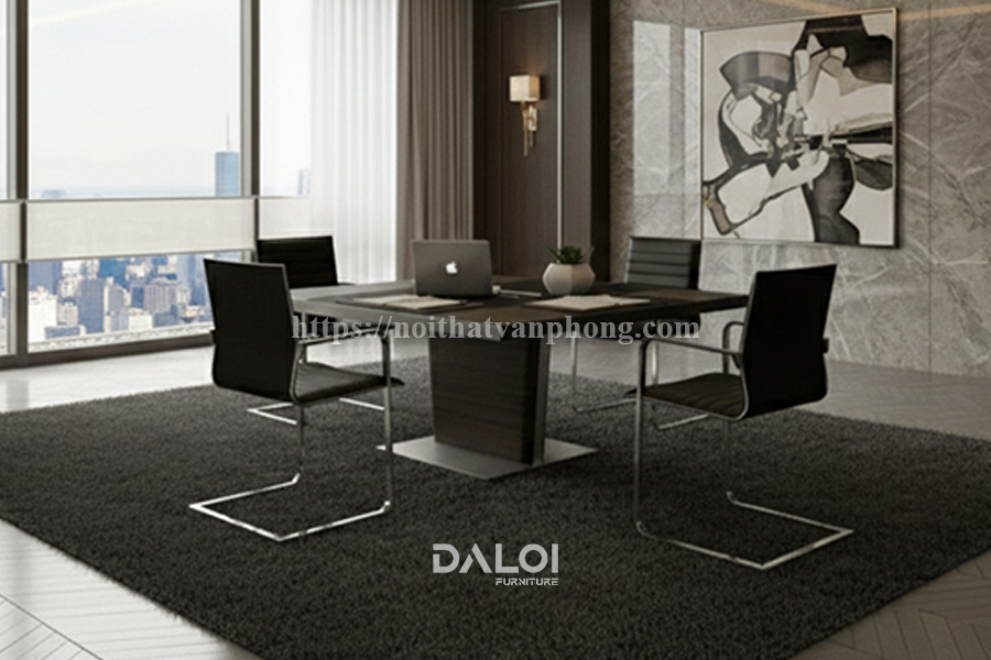 Nội Thất Đa Lợi – Giải pháp bàn chân sắt cho phòng họp 4-6 người tối ưu diện tích