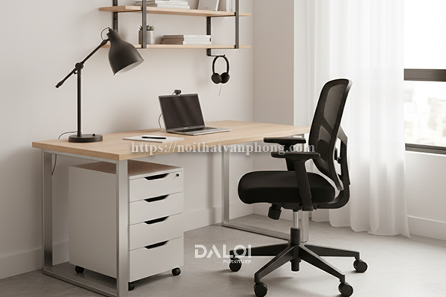 Kích thước lý tưởng bàn chân sắt cho góc làm việc cá nhân