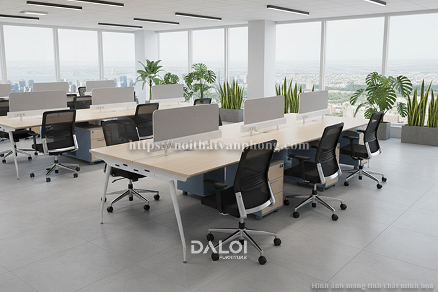 Xu hướng bàn chân sắt ống tròn với không gian làm việc nhẹ nhàng, hiện đại